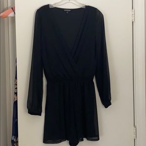 Long Sleeve V-Neck Romper